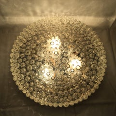 Large Clear Bubble Flush Mount by Staff Leuchten of Germany, 1970s