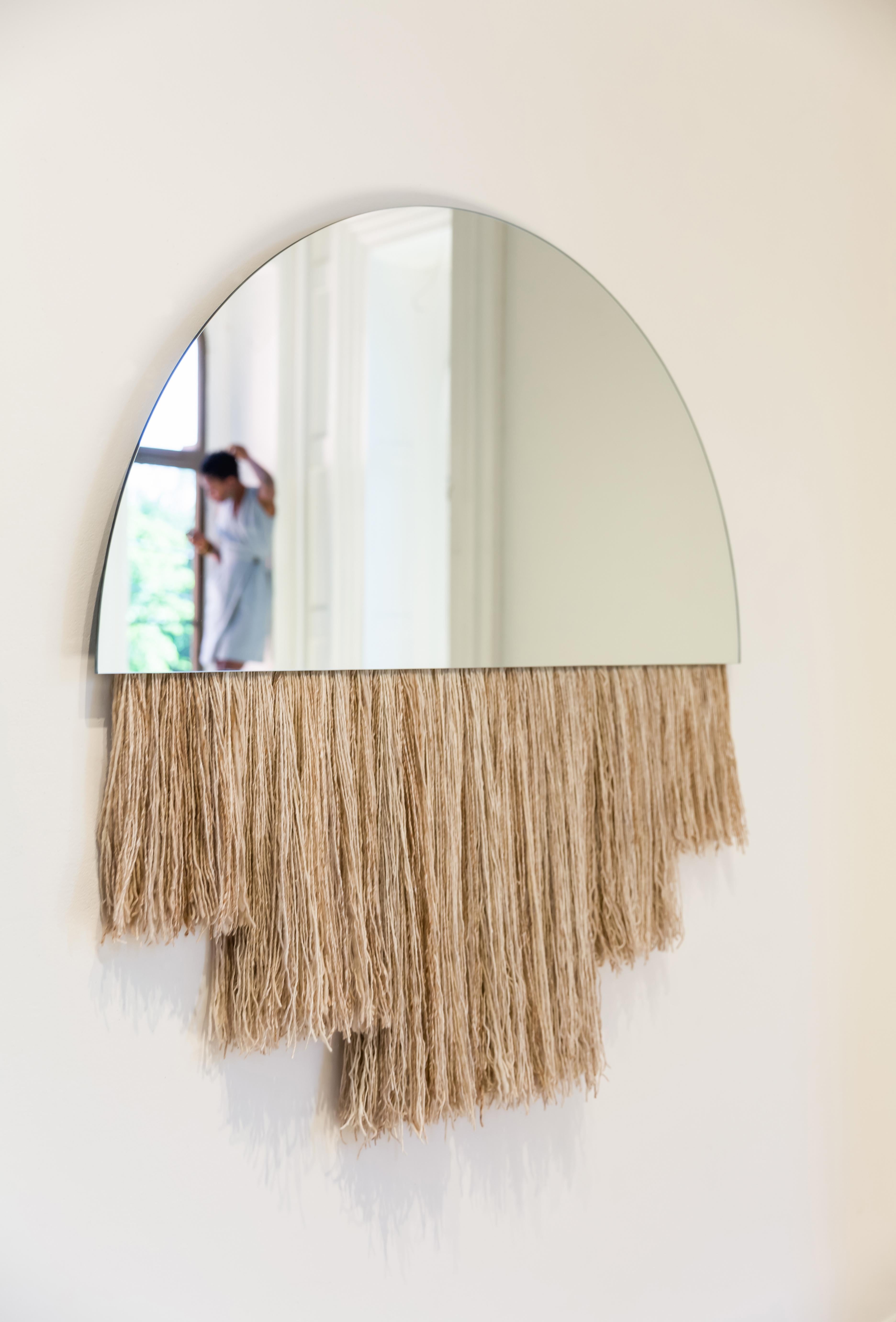large half moon mirror