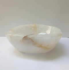 Large Clear Quartz Bowl from Madagascar Perfect for Wine and Champagne Cooler