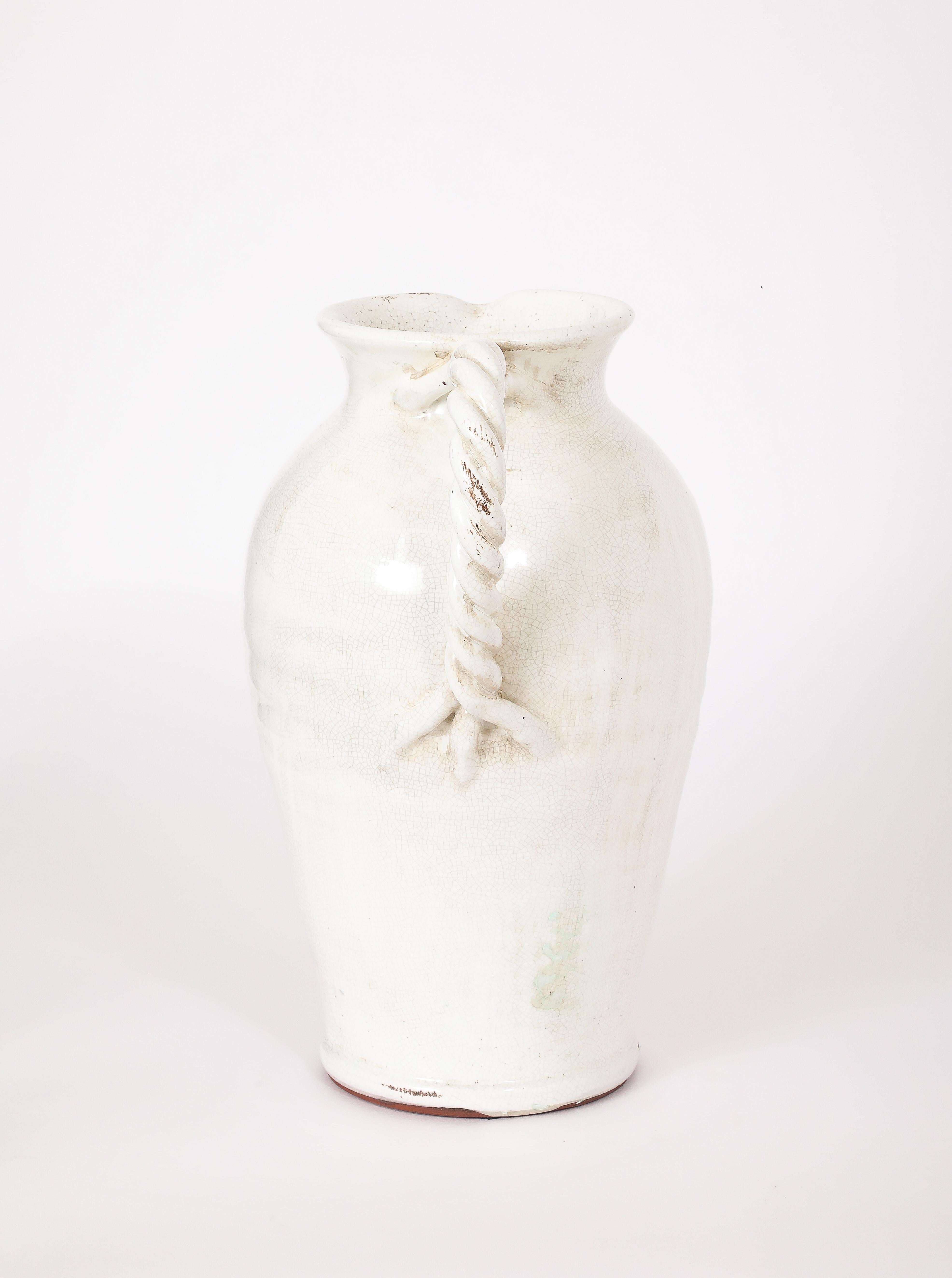 Large Clement Massier Pitcher, France 1920's For Sale 4