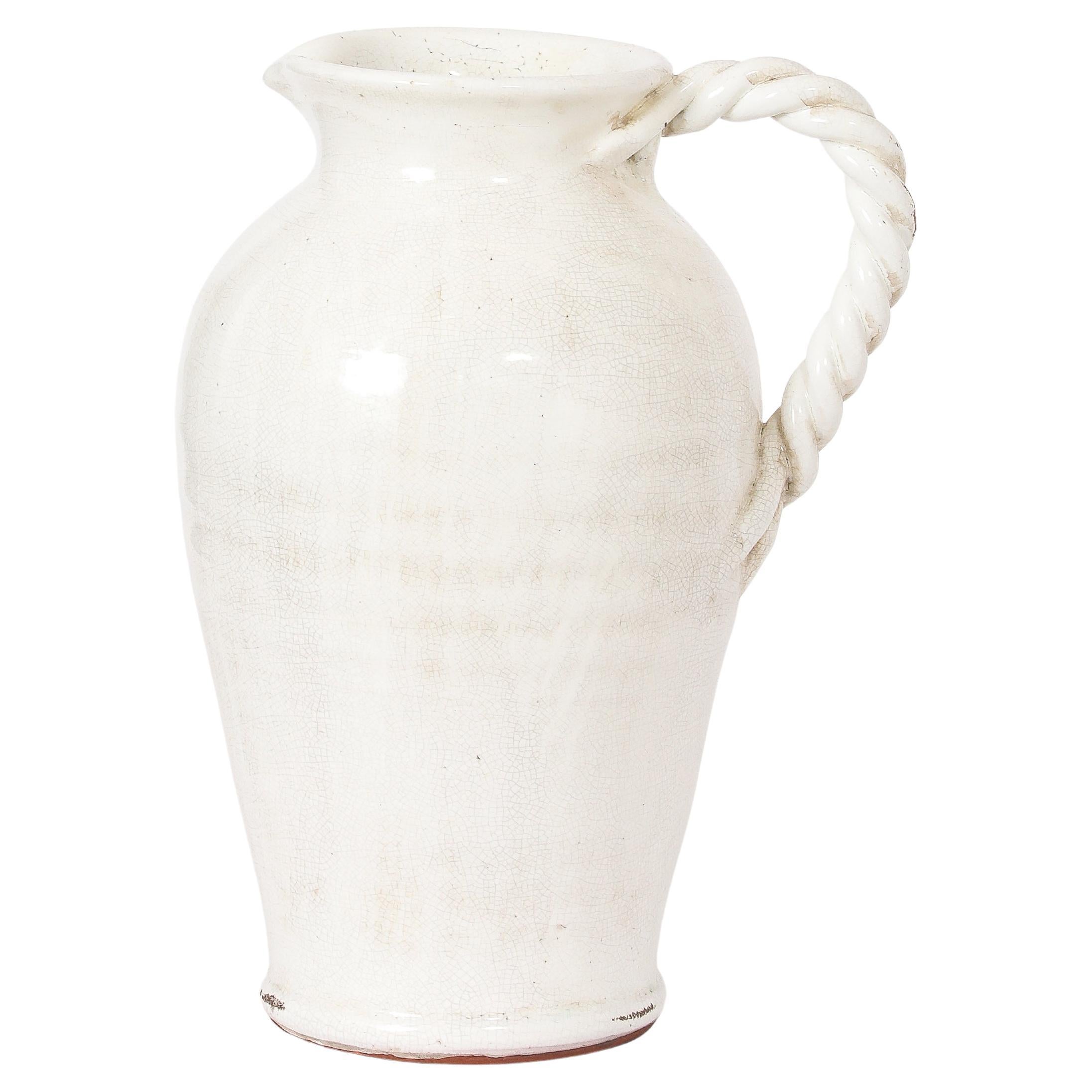 Large Clement Massier Pitcher, France 1920's For Sale