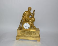 LARGE CLOCK 'A L'ETUDE', Empire, the model by P.V. LEDURE 1825-1830