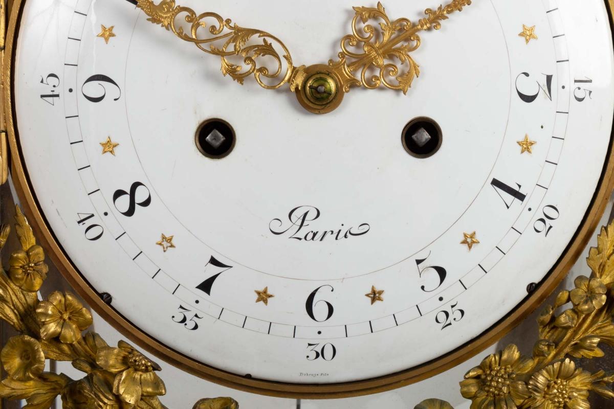 Large Clock, Louis XVI Style, 19th Century In Good Condition In Saint-Ouen, FR