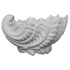Large Coalport Shell Form Porcelain Sweet Dish, England, circa 1890