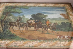 Large Cocktail Table Inset with Zuber Wallpaper Panel