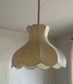 Gran Lámpara Colgante Cocoon Bell de Goldkant, años 60, estilo Castiglioni, Flos