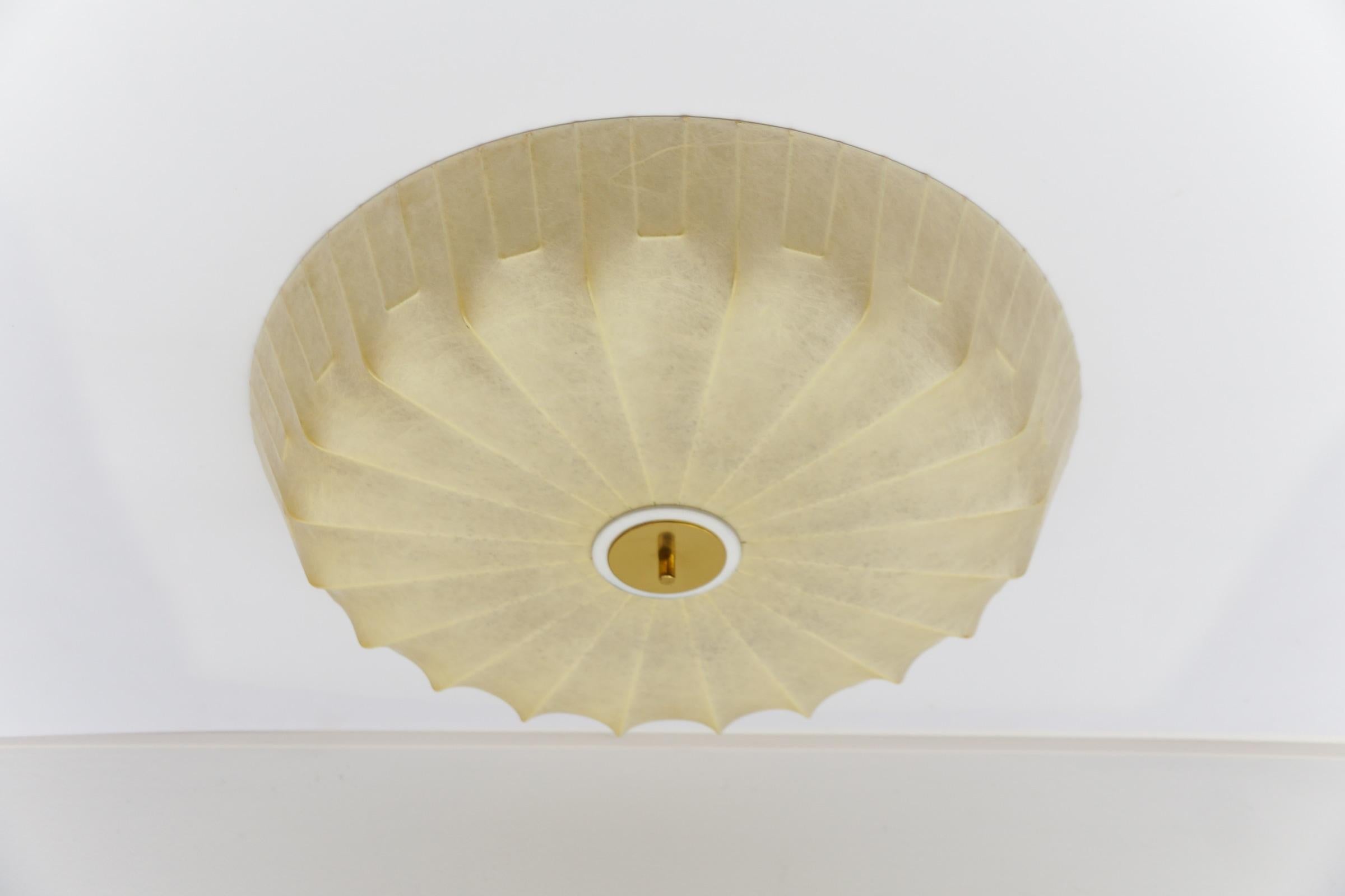 German Large Cocoon ceiling light by Friedel Wauer for GOLDKANT, 1960s For Sale