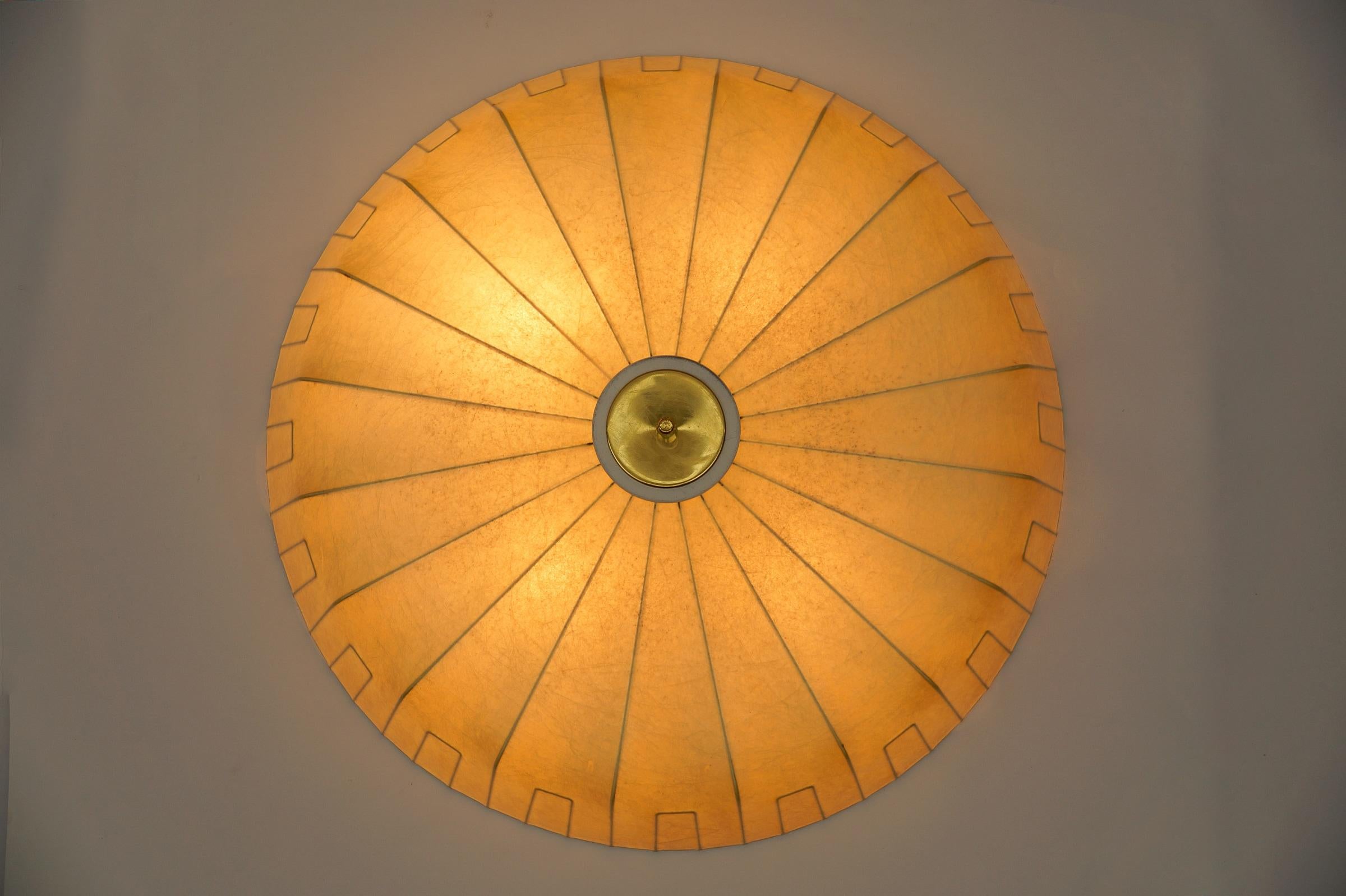 Large Cocoon ceiling light by Friedel Wauer for GOLDKANT, 1960s For Sale 1