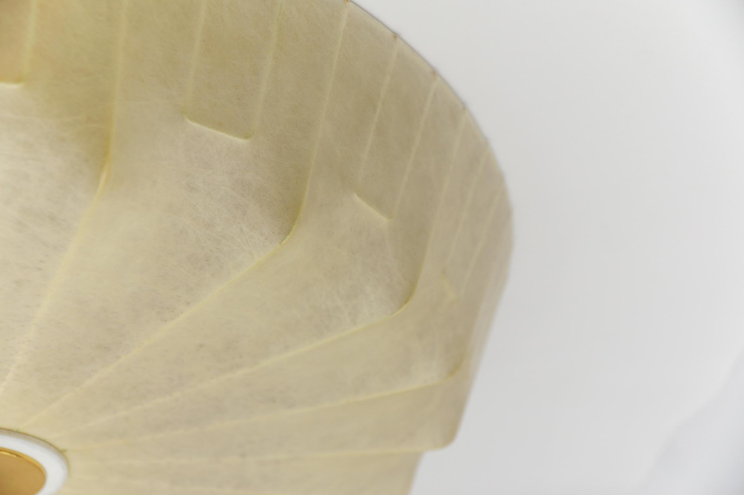 Large Cocoon ceiling light by Friedel Wauer for GOLDKANT, 1960s For Sale 2