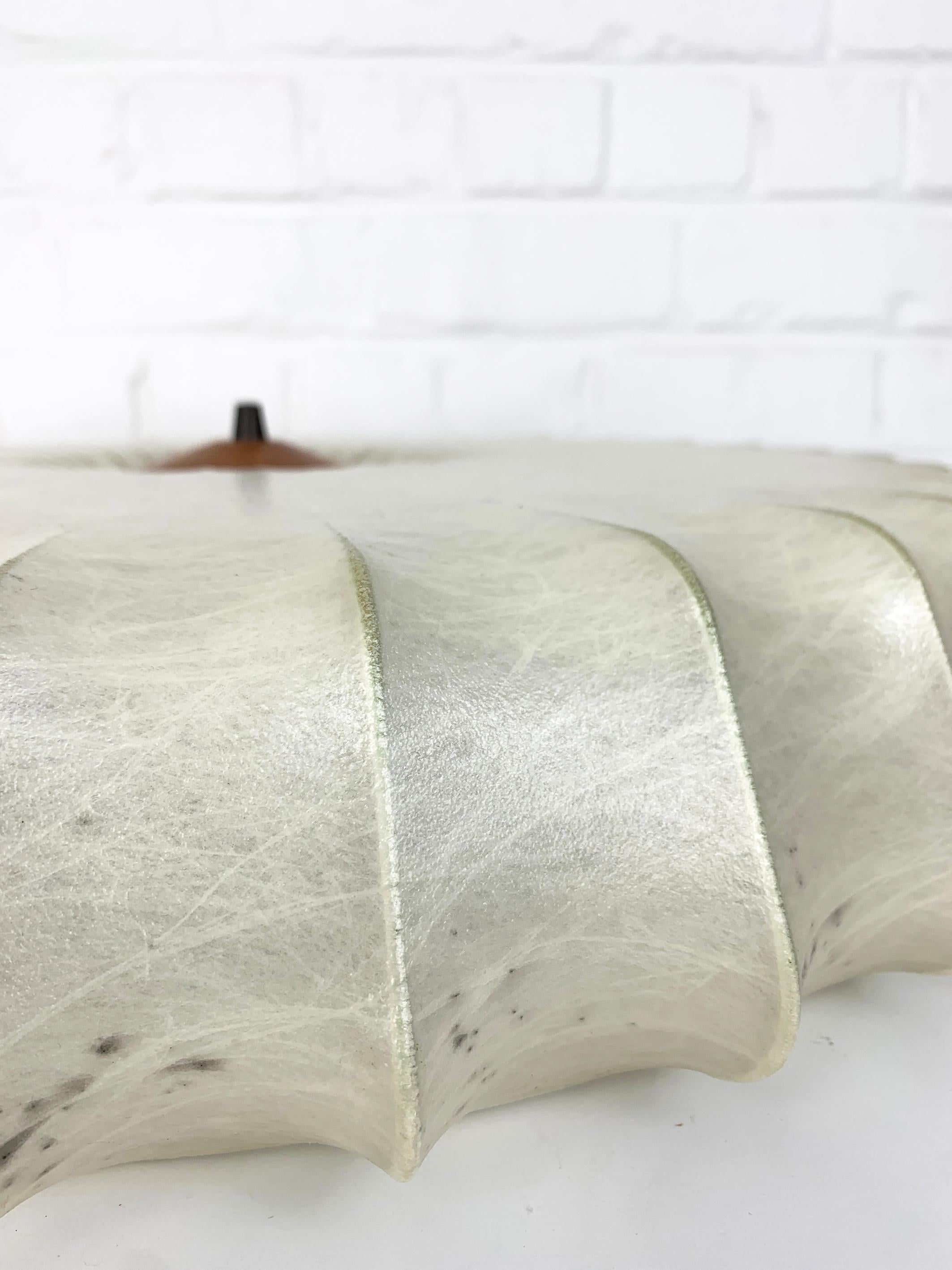 Large Cocoon Flush ceiling light, Friedel Wauer for Goldkant Leuchten, 1960s 1