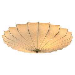 Large Cocoon Flush ceiling light, Friedel Wauer for Goldkant Leuchten, 1960s