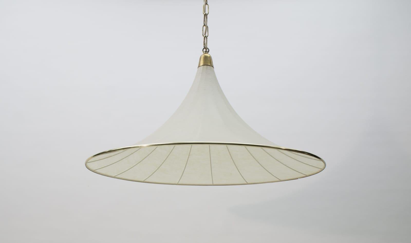 Mid-20th Century Large Cocoon Hanging Lamp by Münchener Werkstätten, Munich, 1960, Germany