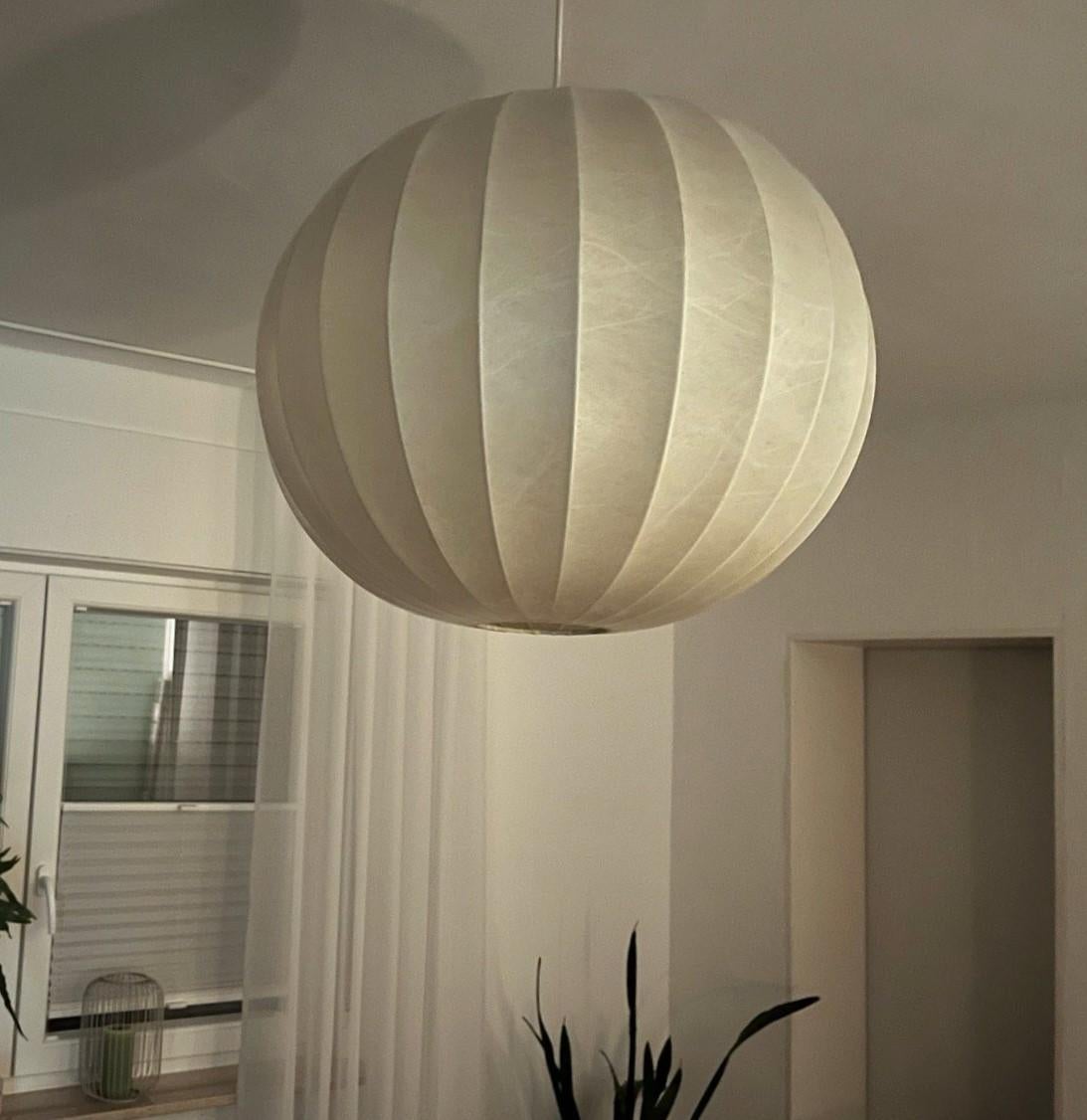 Große Cocoon-Deckenleuchte von Friedel Wauer für Goldkant, Gemany, 1960er Jahre 2