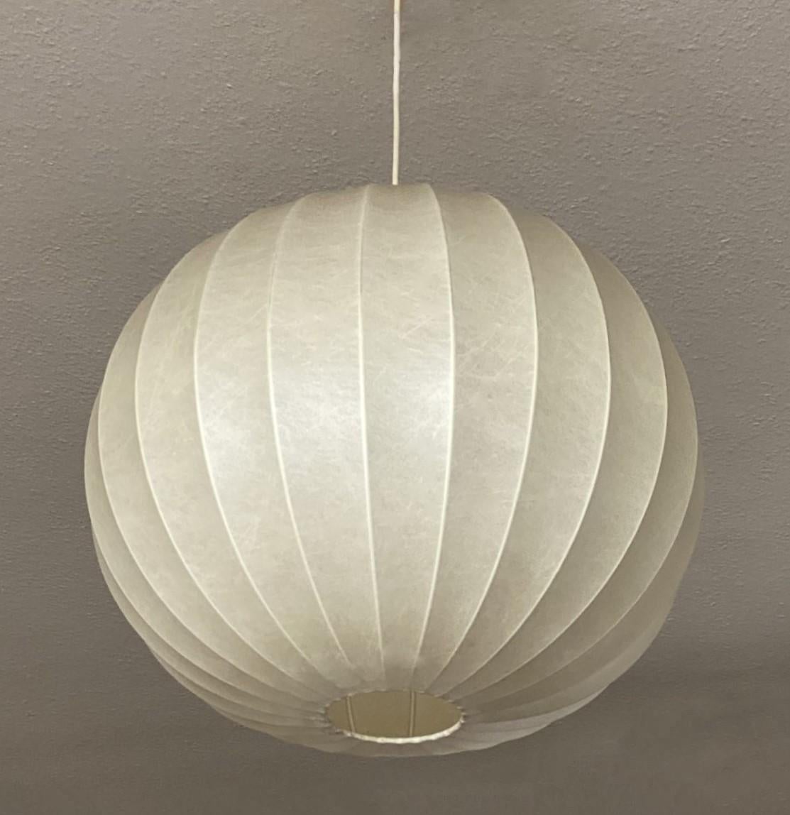 Große Cocoon-Deckenleuchte von Friedel Wauer für Goldkant, Gemany, 1960er Jahre (Handgefertigt)