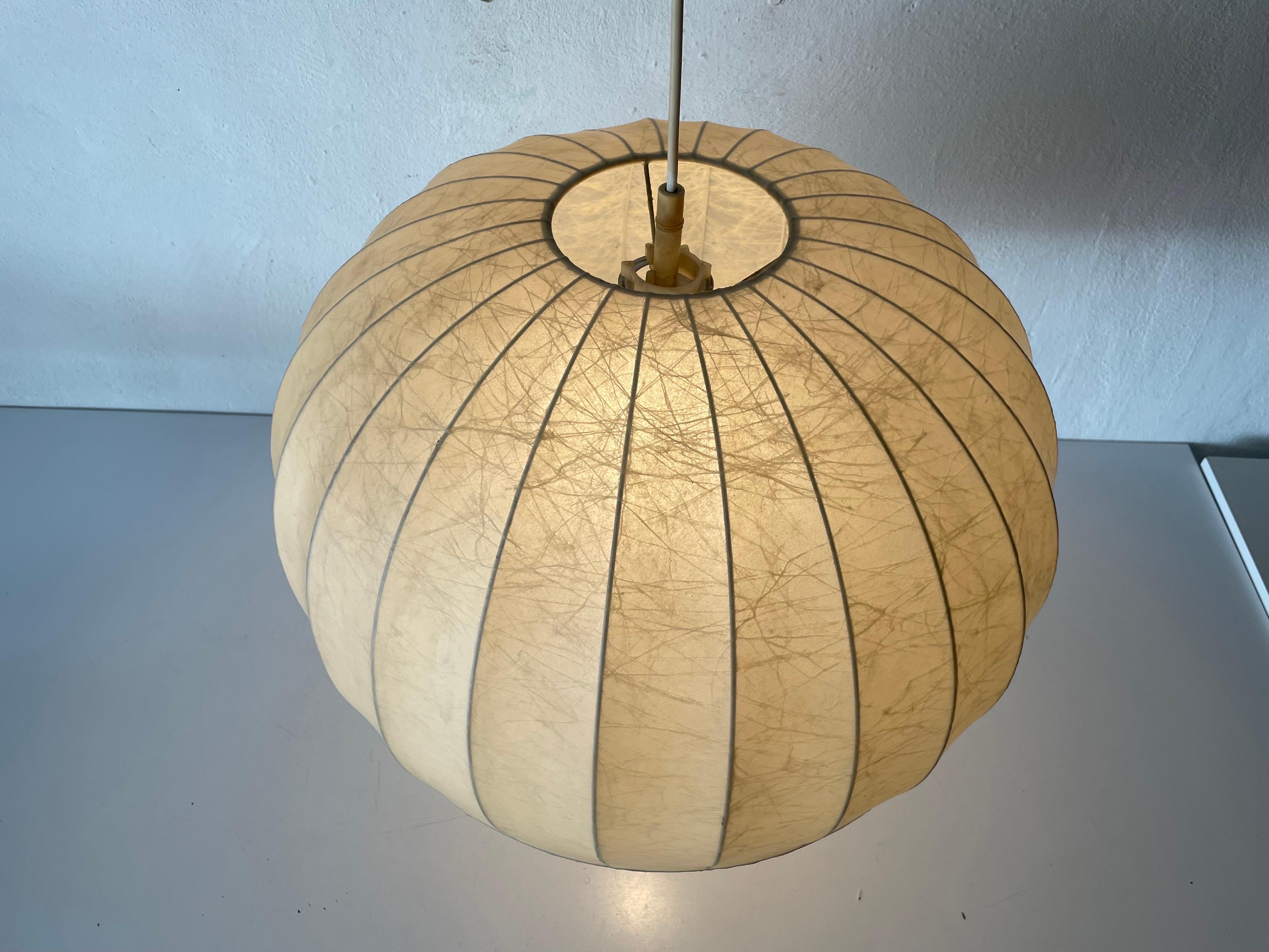Large Cocoon Pendant Lamp, 1960s, Italy 3