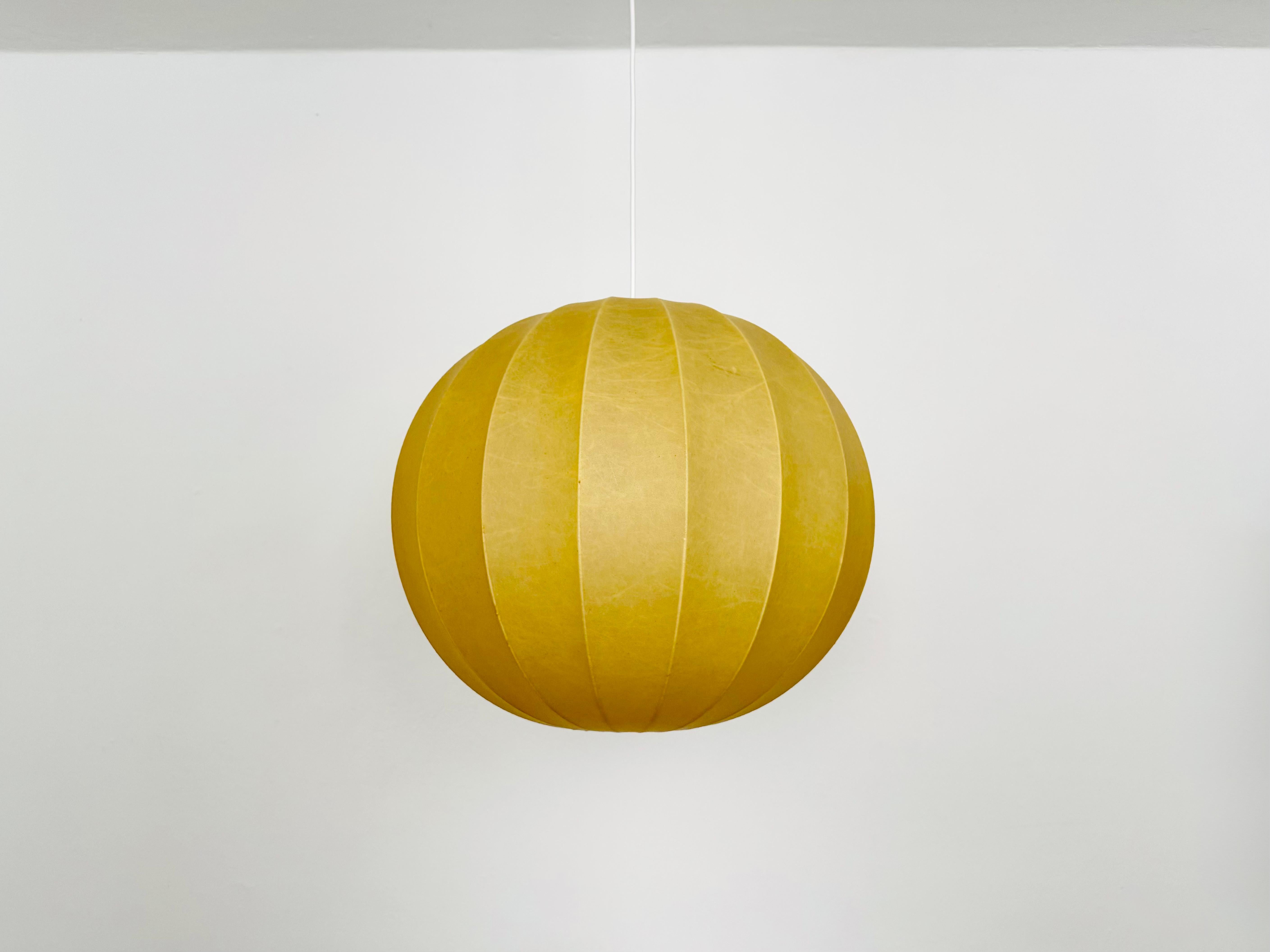 Mid-Century Modern Large Cocoon Pendant Lamp For Sale