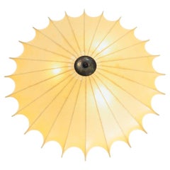 Friedel Wauer Cocoon star flush mount wall ceiling light Goldkant Leuchten 1960