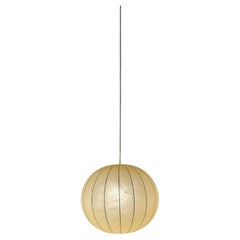 Large Cocoon Suspension Lamp, Italian Manufacture, 1960s