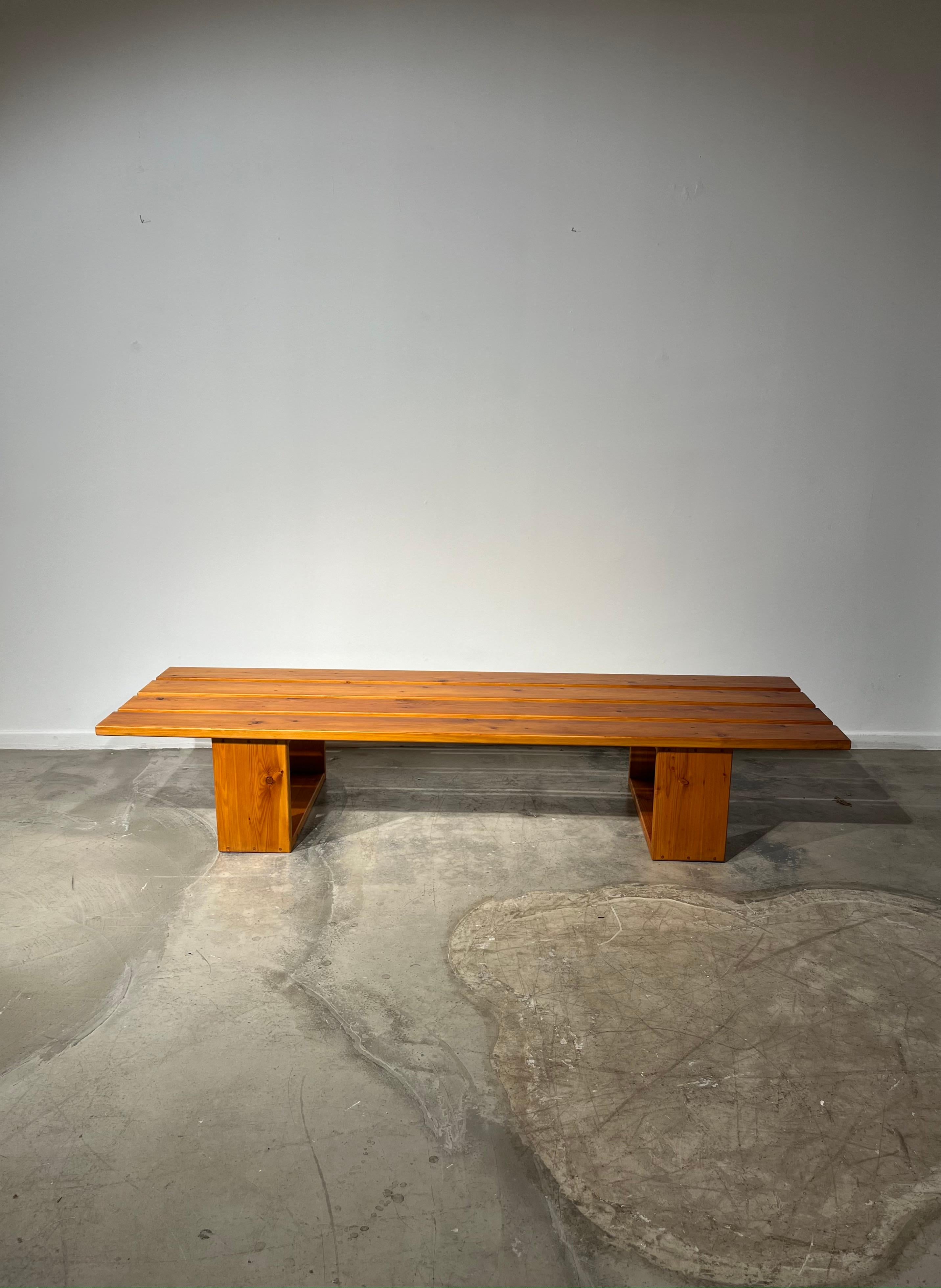 Interesting large coffee table or bench by Ate Van Apelddoorn during the seventies in Netherlands. 