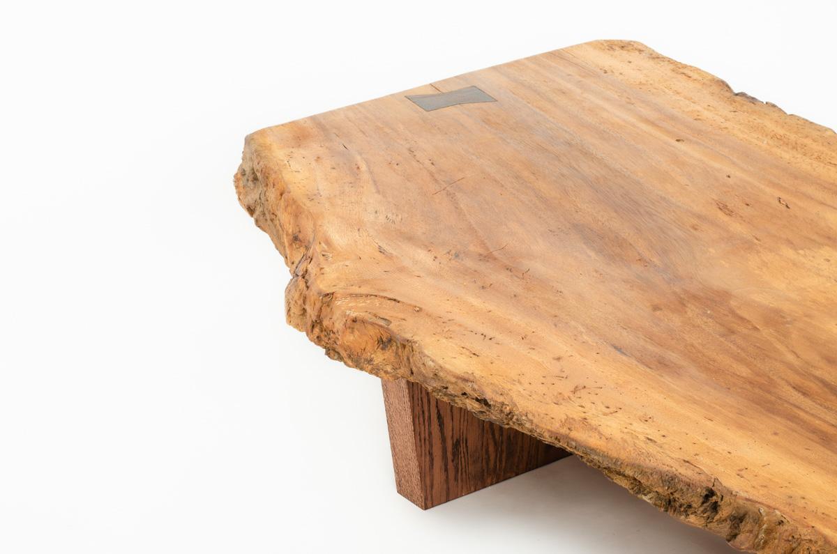 Large coffee table brutalist design 1950 For Sale 1