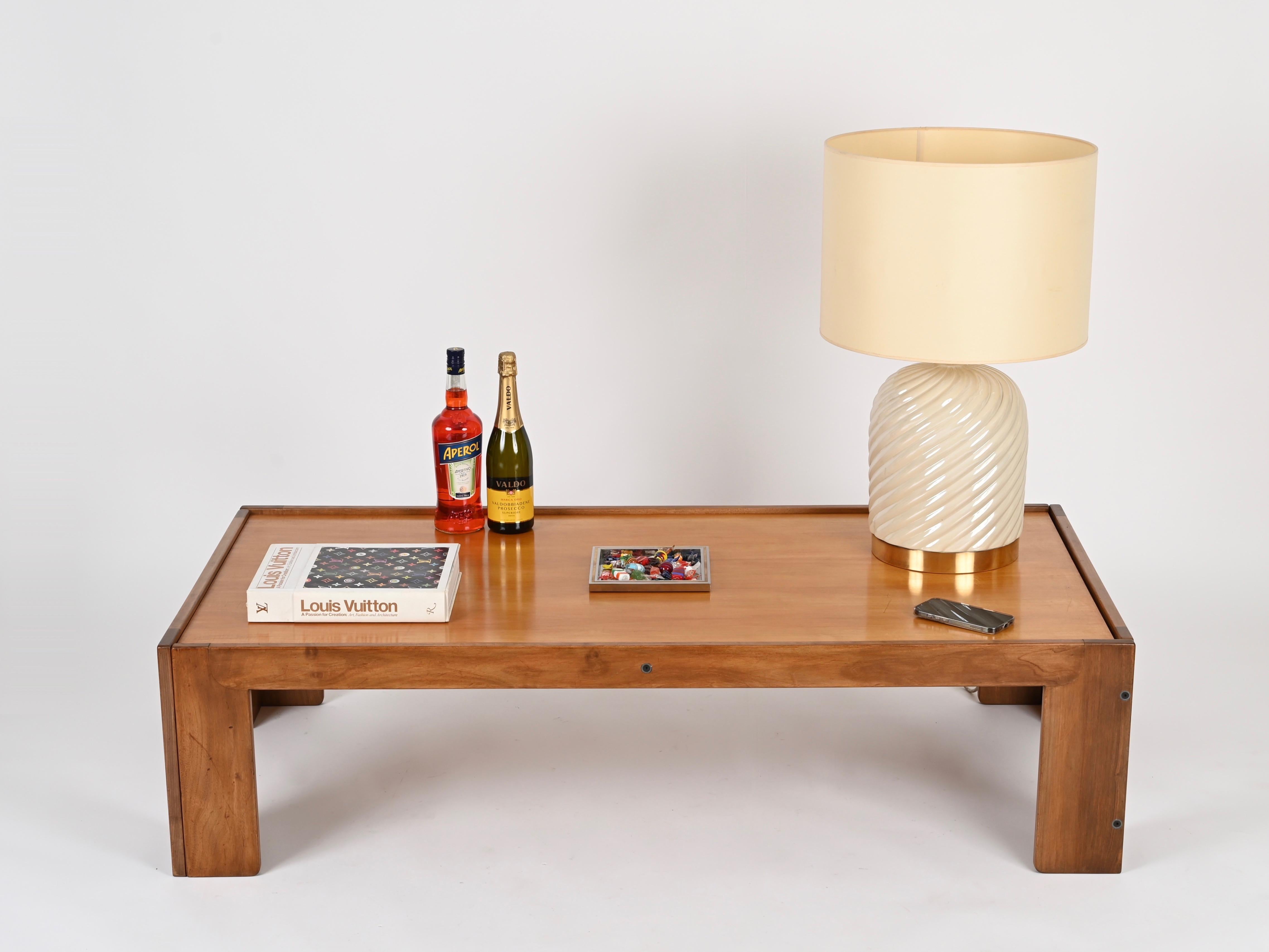 italien Grande table basse par Afra & Tobia Scarpa pour Cassina, Italie, années 1960 en vente