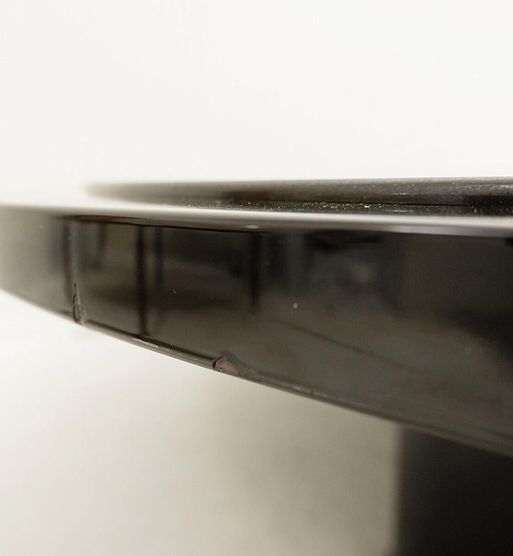 Grande table basse par Antonio Lupi 1/1 Plateau en granit noir - Italie circa 1970 en vente 6