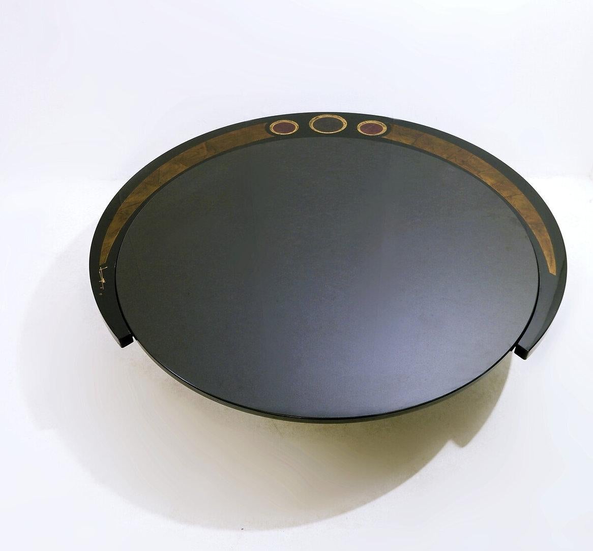 Grande table basse par Antonio Lupi 1/1 Plateau en granit noir - Italie circa 1970 Bon état - En vente à Linkebeek, BE