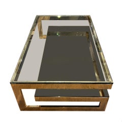 Large Coffee Table by Belgo Chrom, Belgium 1970s