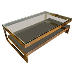 Grande table basse Belgo Chrom, Belgique, années 1970
