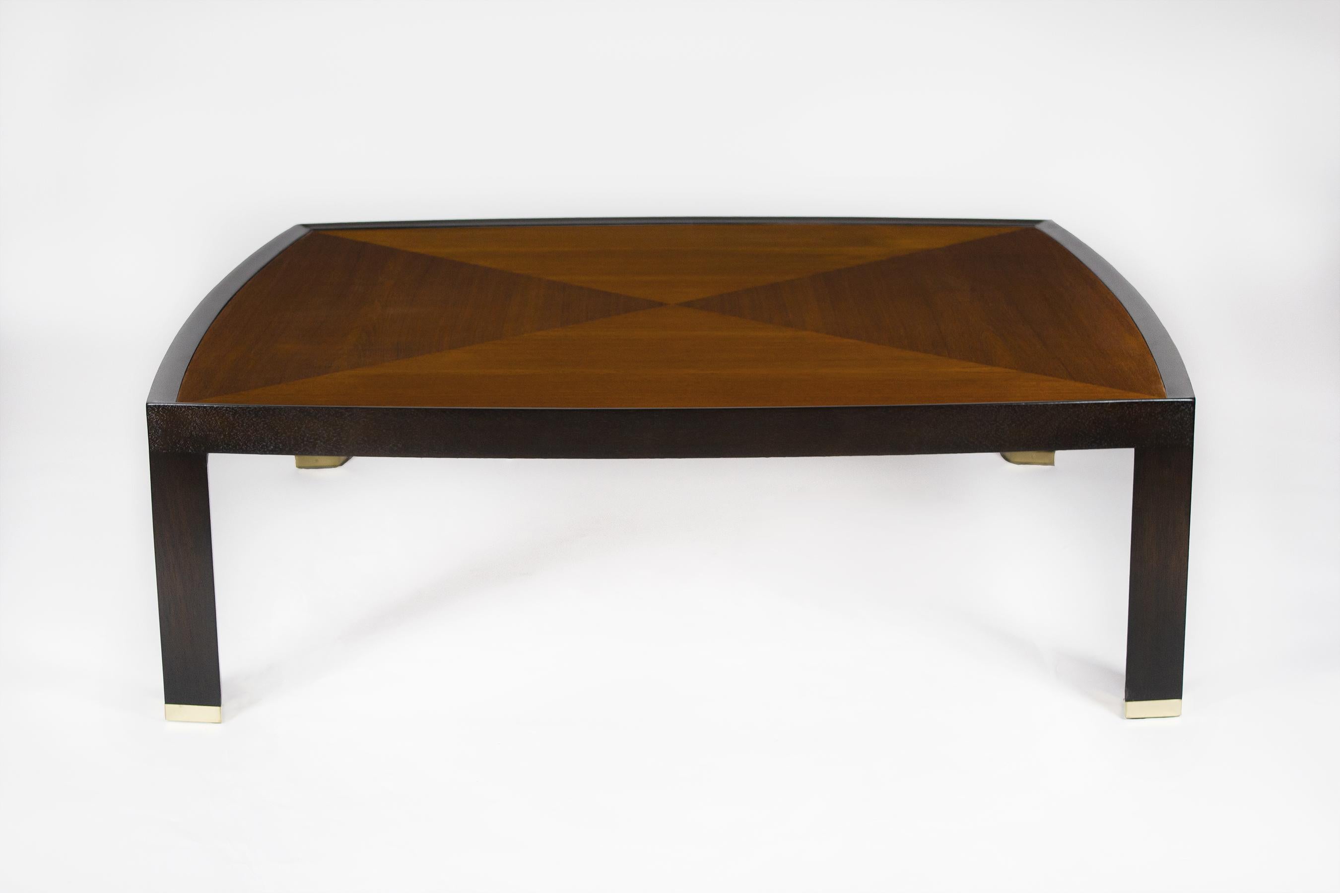 Brass Large Coffee Table by Edward Wormley for Dunbar For Sale