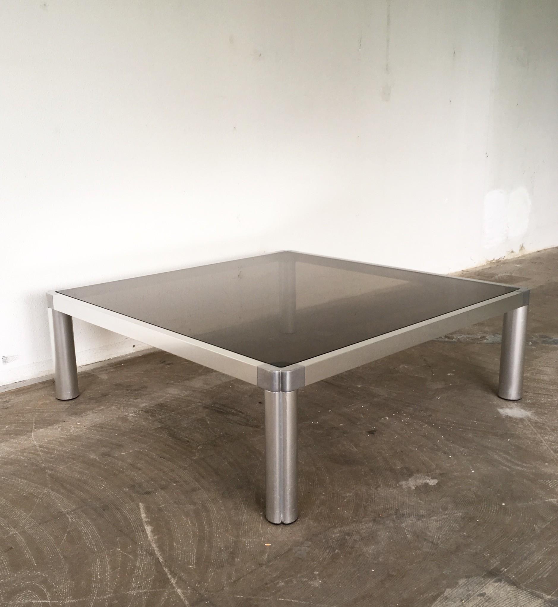 Aluminum Large Coffee Table by Kho Liang Ie for Artifort, 1974