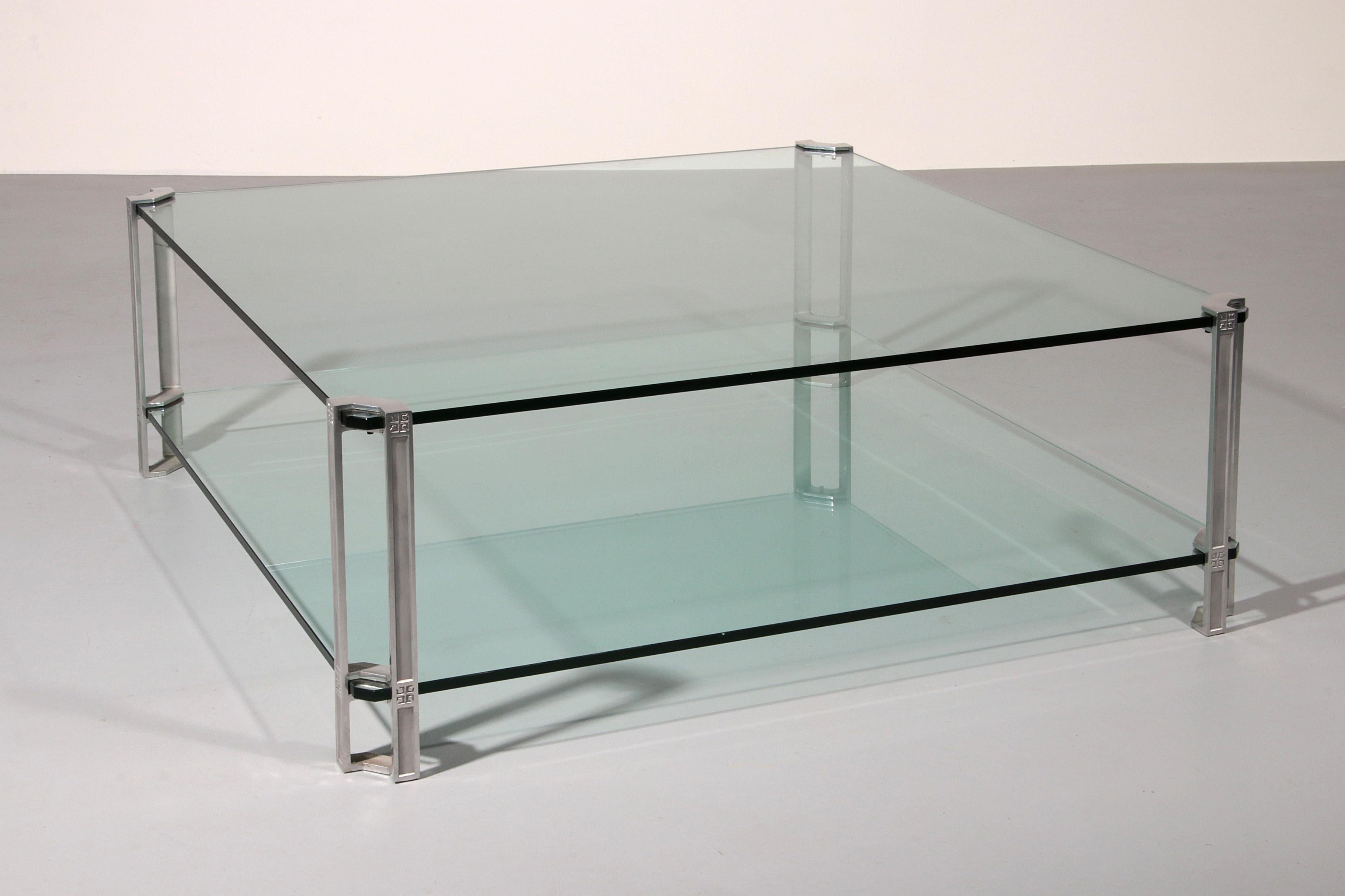 Mid-Century Modern Large Coffee Table by Peter Ghyczy, Model T24 (120x120x45) For Sale