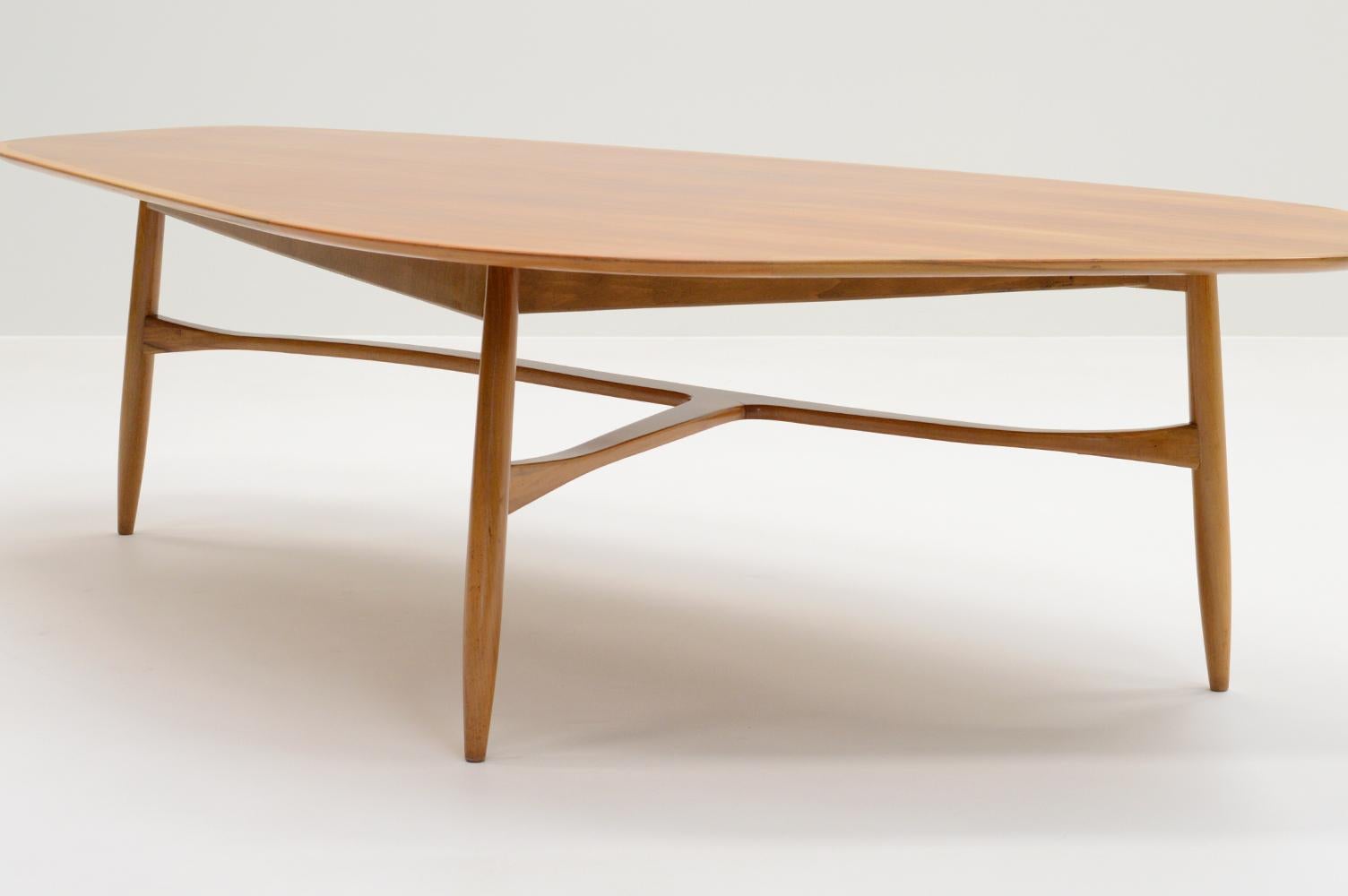 Large coffee table by Svante Skogh for Laauser, 1960s Germany.  In Good Condition For Sale In Landgraaf, NL