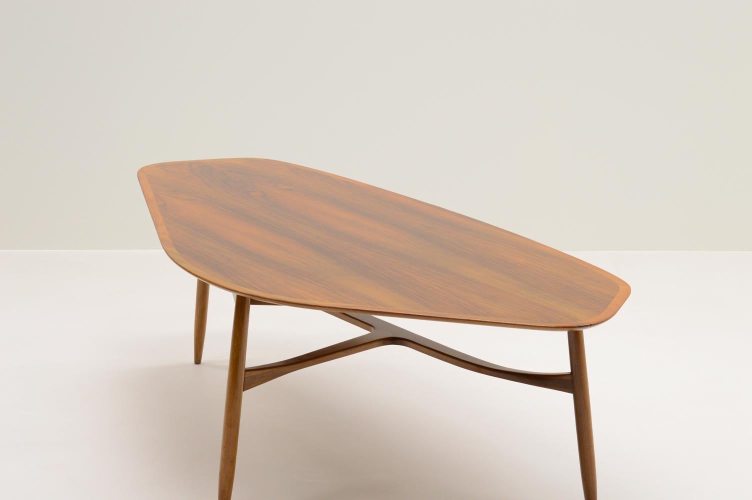 Large coffee table by Svante Skogh for Laauser, 1960s Germany.  In Good Condition For Sale In Landgraaf, NL