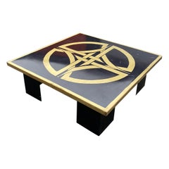 Large Coffee Table circa 1970, in the Style of Jean-Claude Dresse
