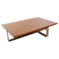 Large Coffee Table End-Grain Wenge, circa 1970