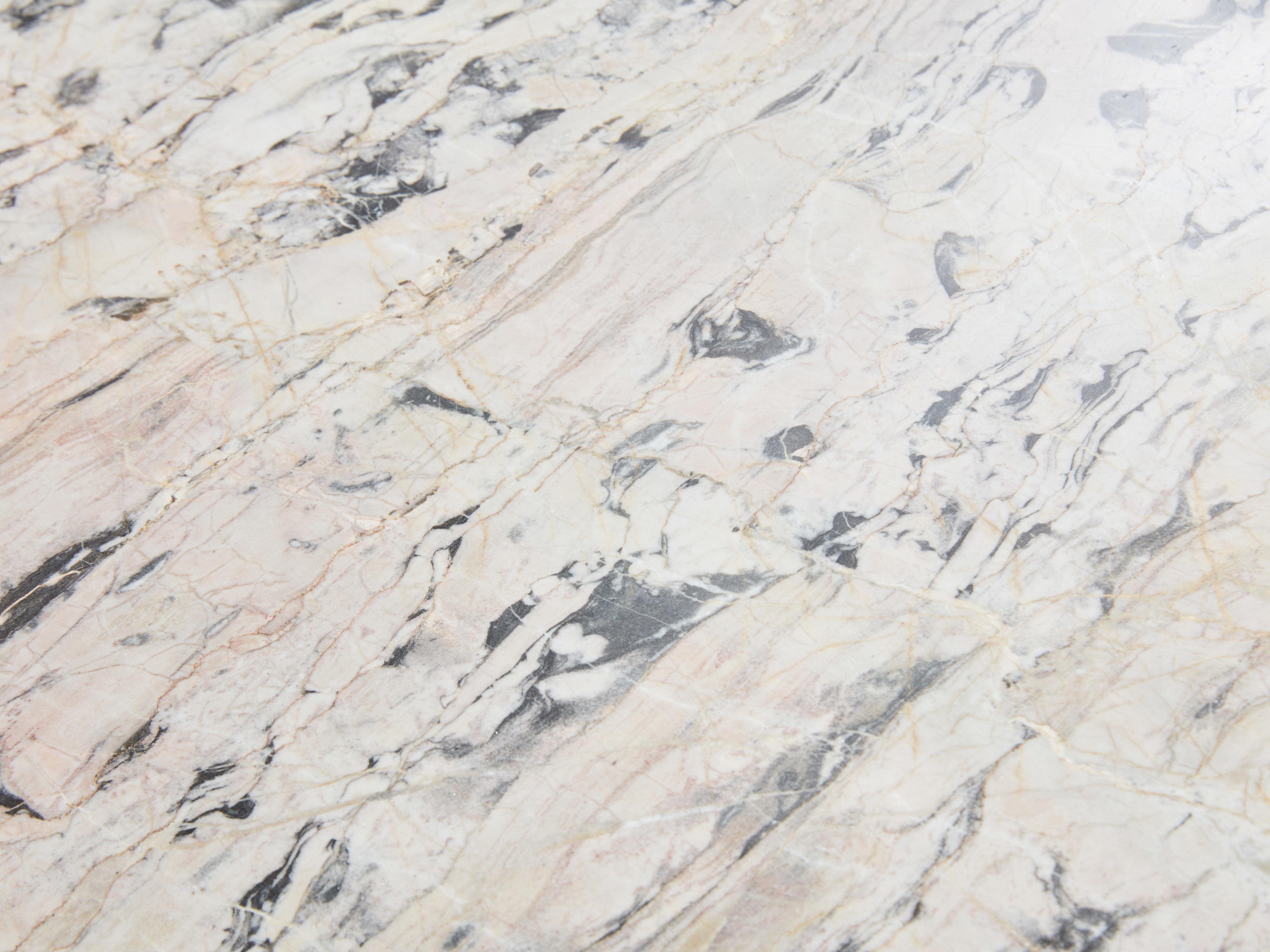Grande table basse en marbre sicilien gris des années 1970  en vente 7