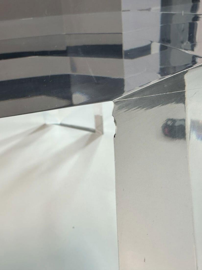 Grande table basse en lucite solide de 2 pouces par Charles Hollis Jones, modèle 505, USA 19 en vente 6