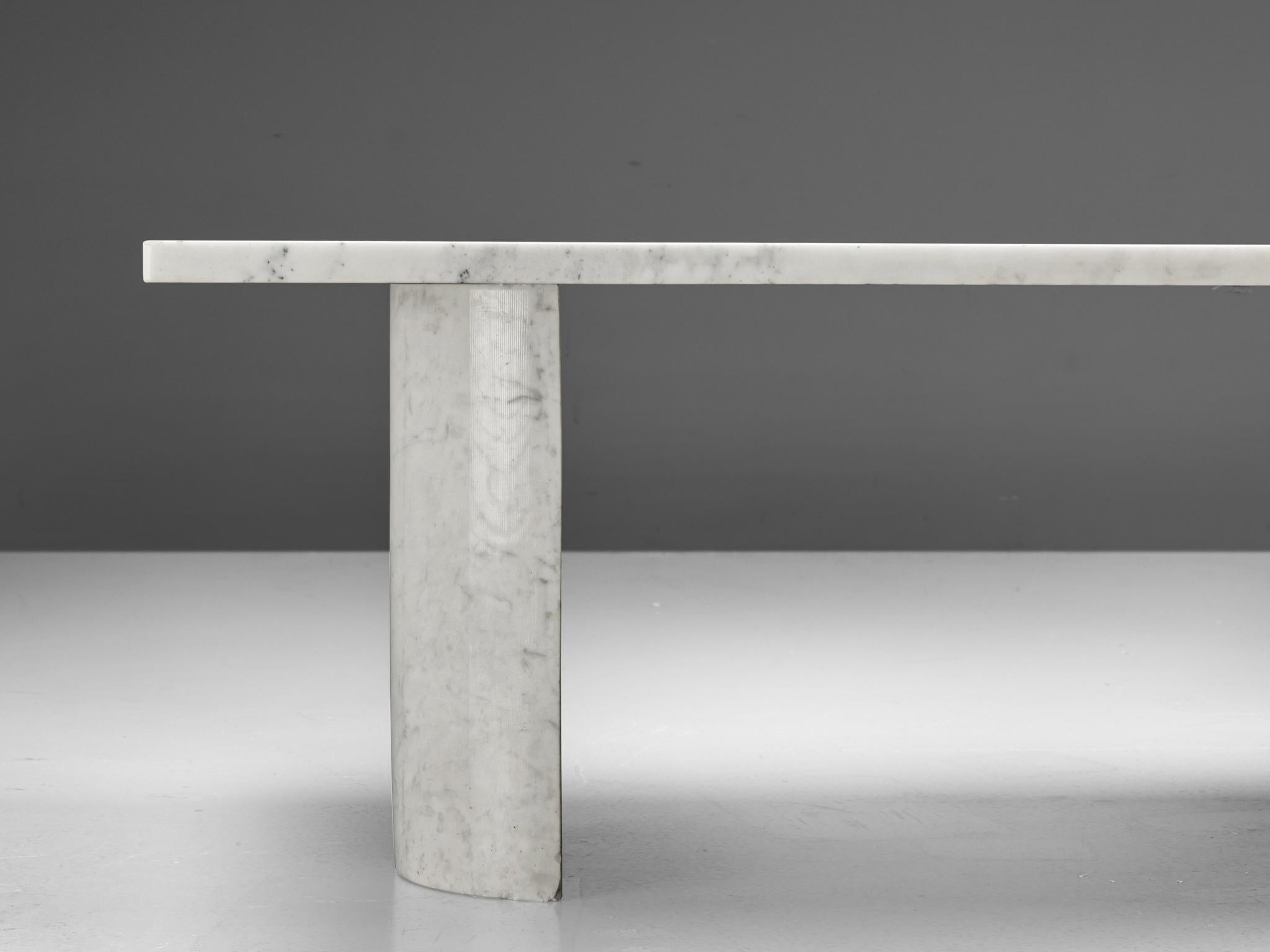 Large Coffee Table in Carrara Marble 3