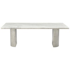 Large Coffee Table in Carrara Marble