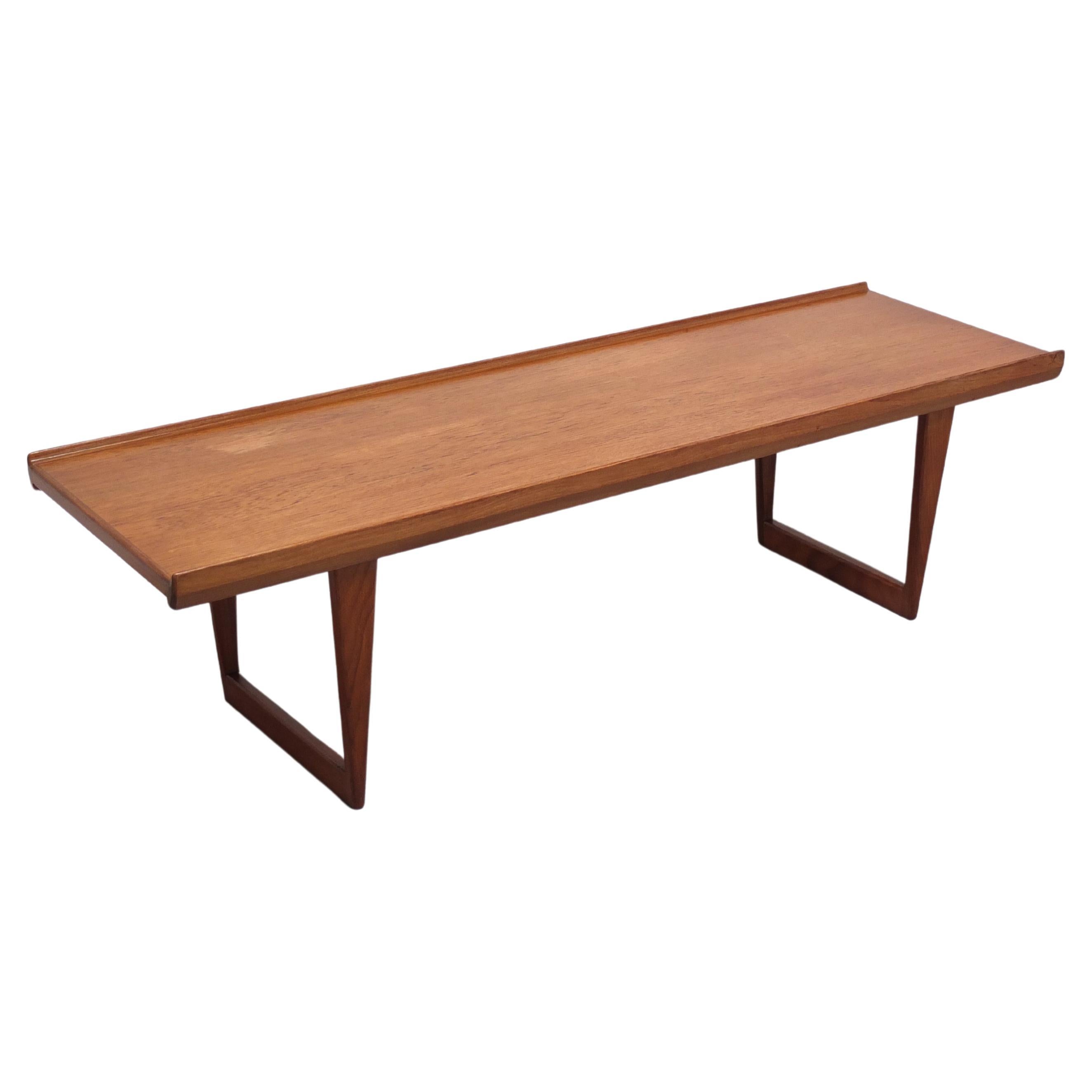 Large Coffee Table in Teak by Peter Løvig Nielsen, 1960s For Sale