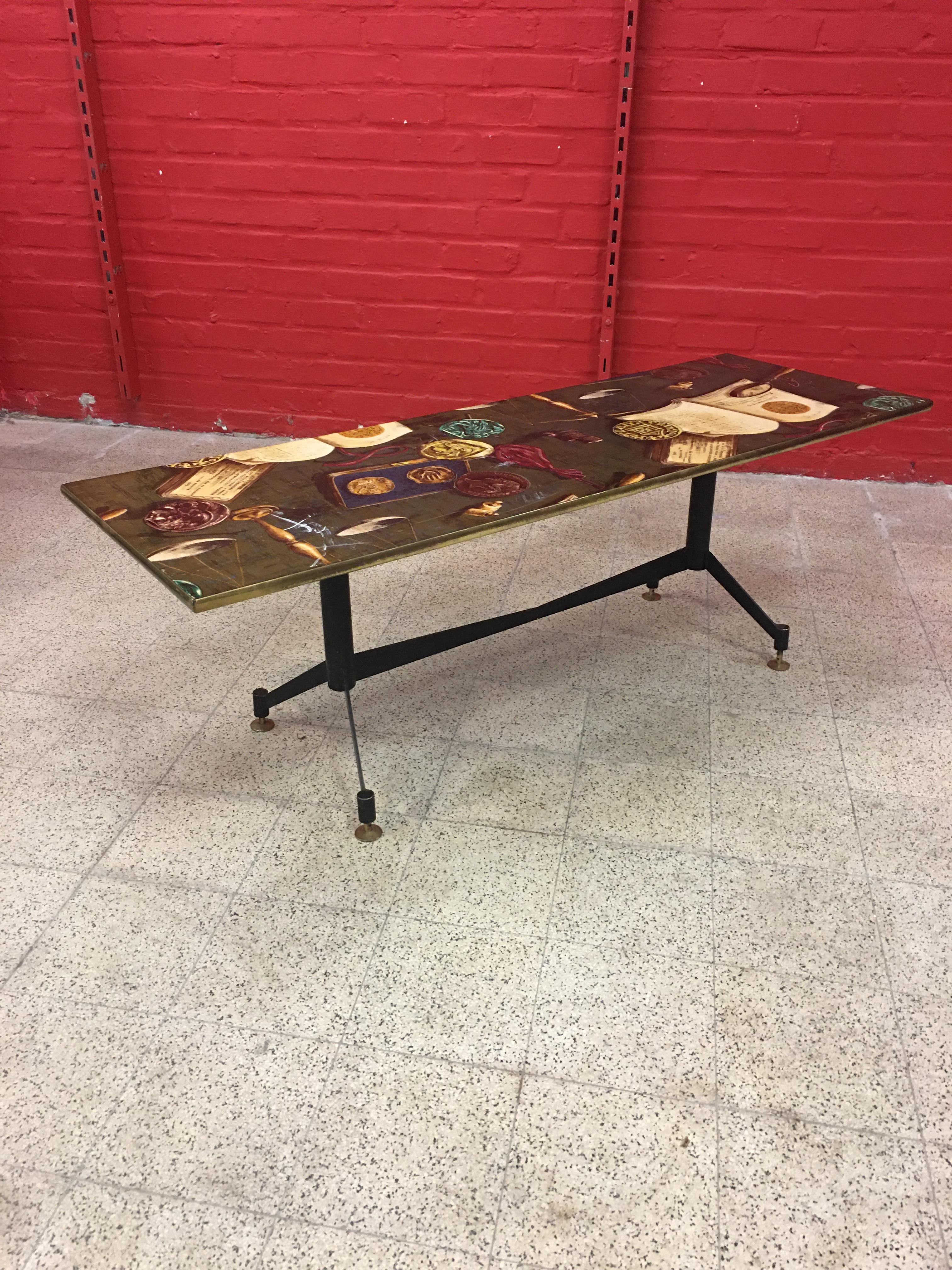 Large Coffee Table, circa 1960 For Sale 3