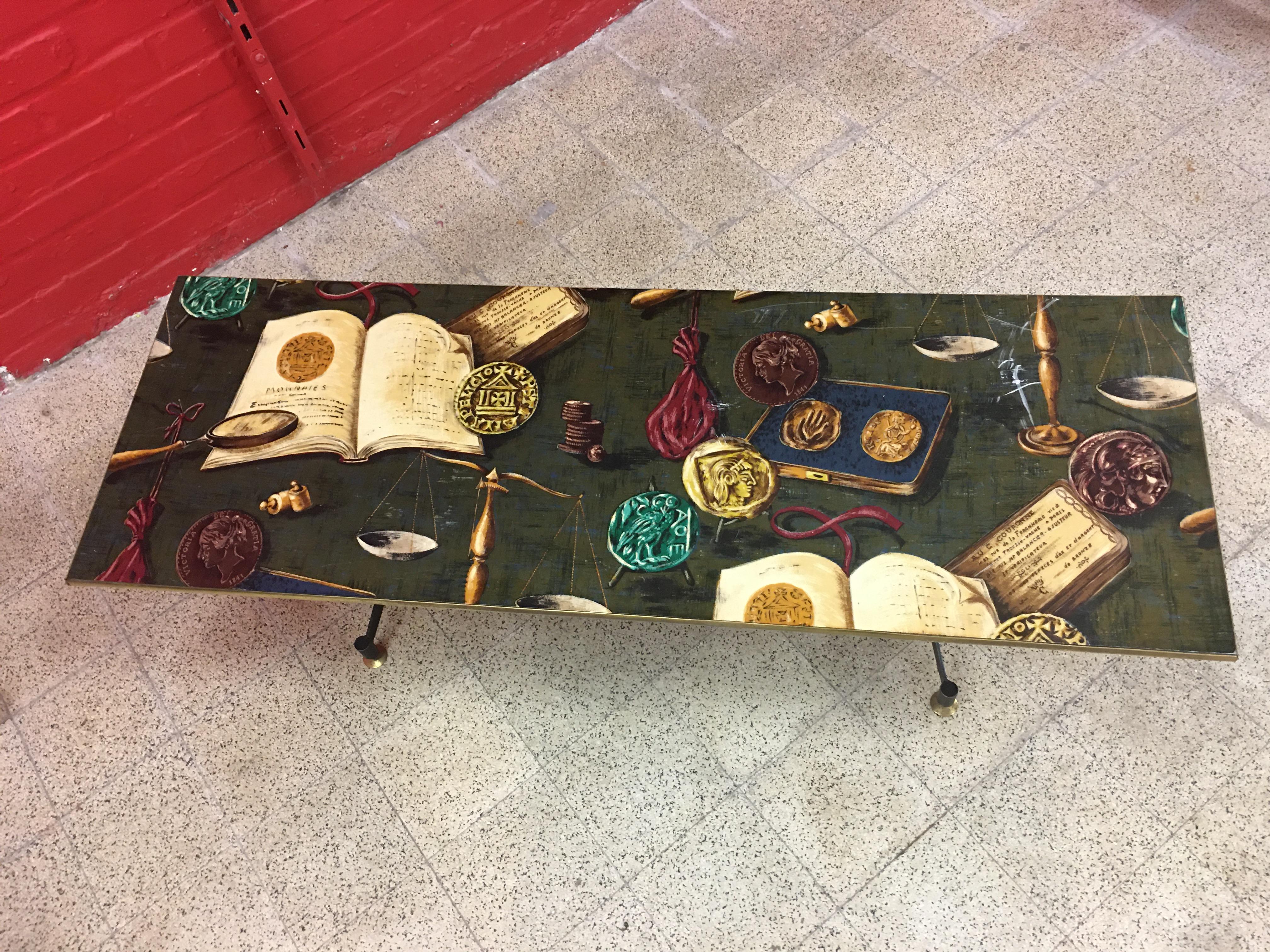 Mid-Century Modern Large Coffee Table, circa 1960 For Sale