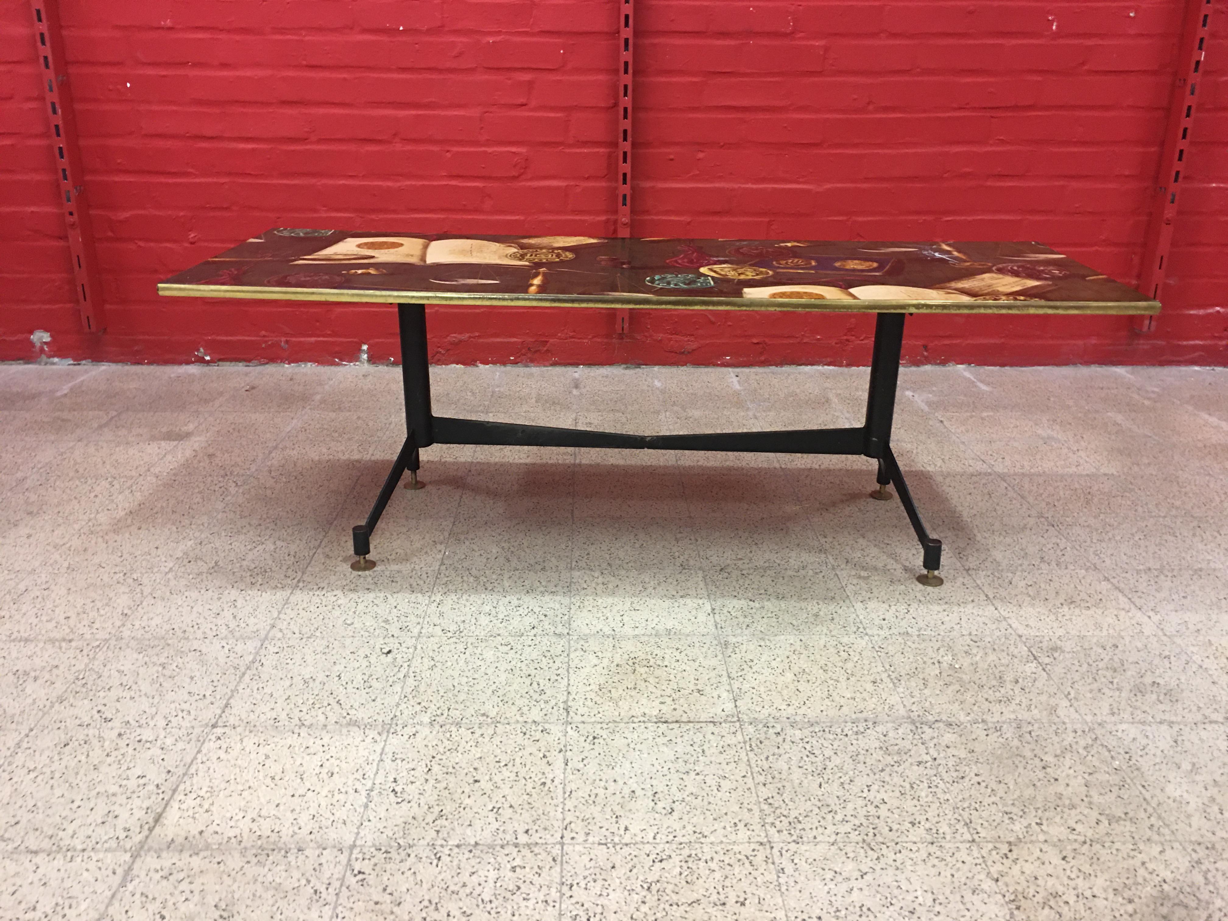 Mid-20th Century Large Coffee Table, circa 1960 For Sale