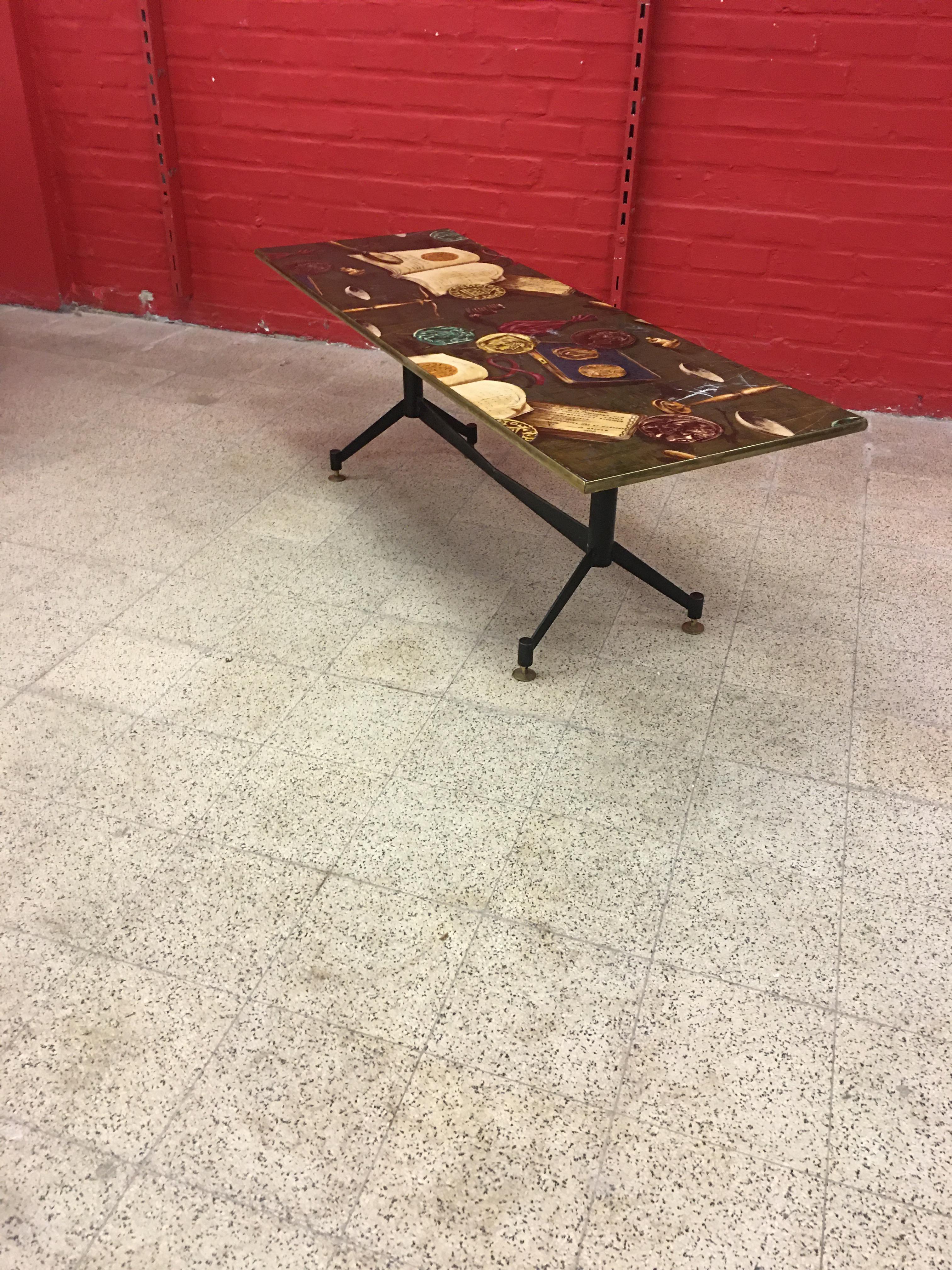 Large Coffee Table, circa 1960 For Sale 1