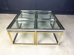 Large coffee table set by Maison Charles, 1970s