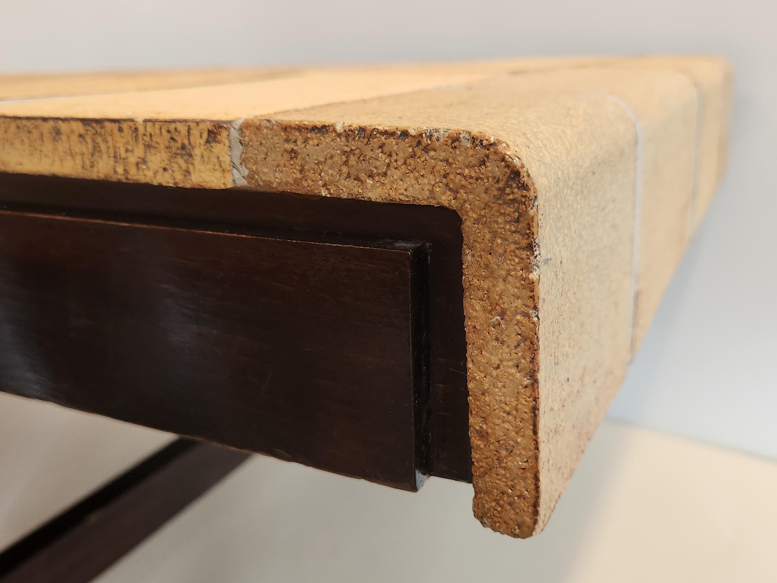 Roger Capron - Grande table basse avec carreaux de garnison sur cadre en bois, 1970 en vente 10