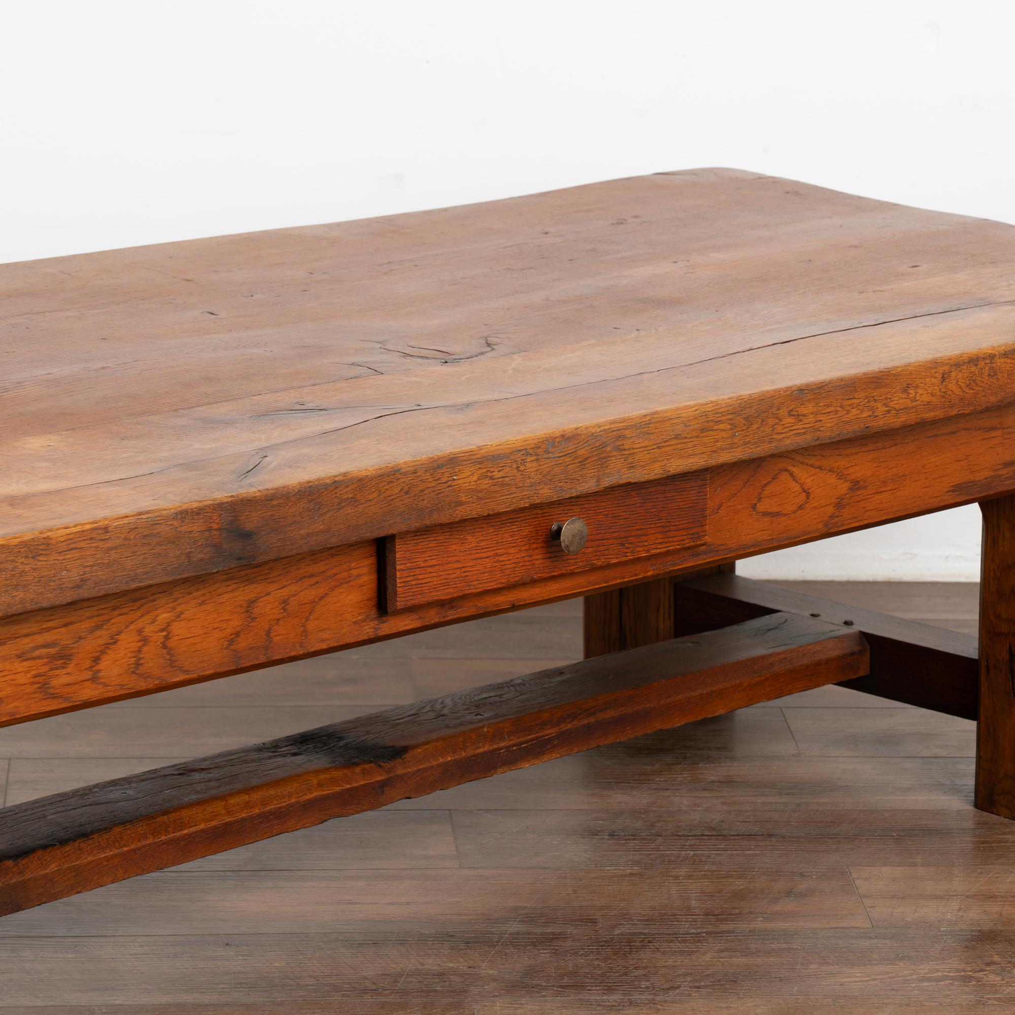 20th Century Large Coffee Table With Single Drawer from France, circa 1900 For Sale