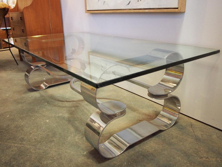 Large Coffee Table with Thick Glass Top at 1stDibs thick glass table top