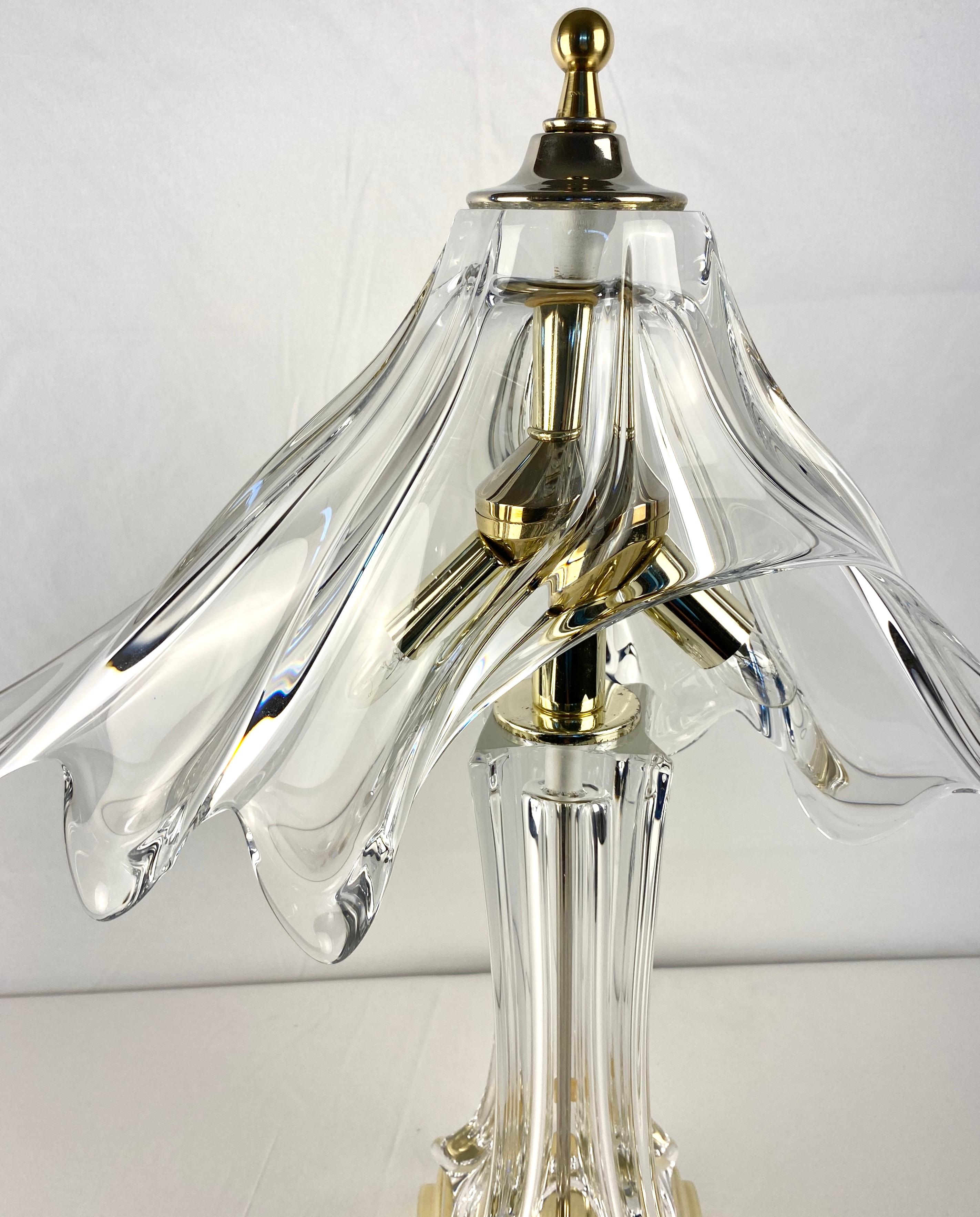 Large Cofrac Art Verrier Table Lamp In Good Condition For Sale In Miami, FL